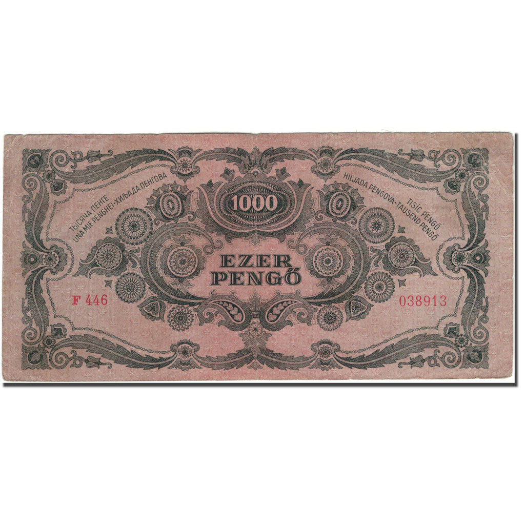Banknote, Hungary, 1000 Pengö, 1945-07-15, KM:118b, EF(40-45)