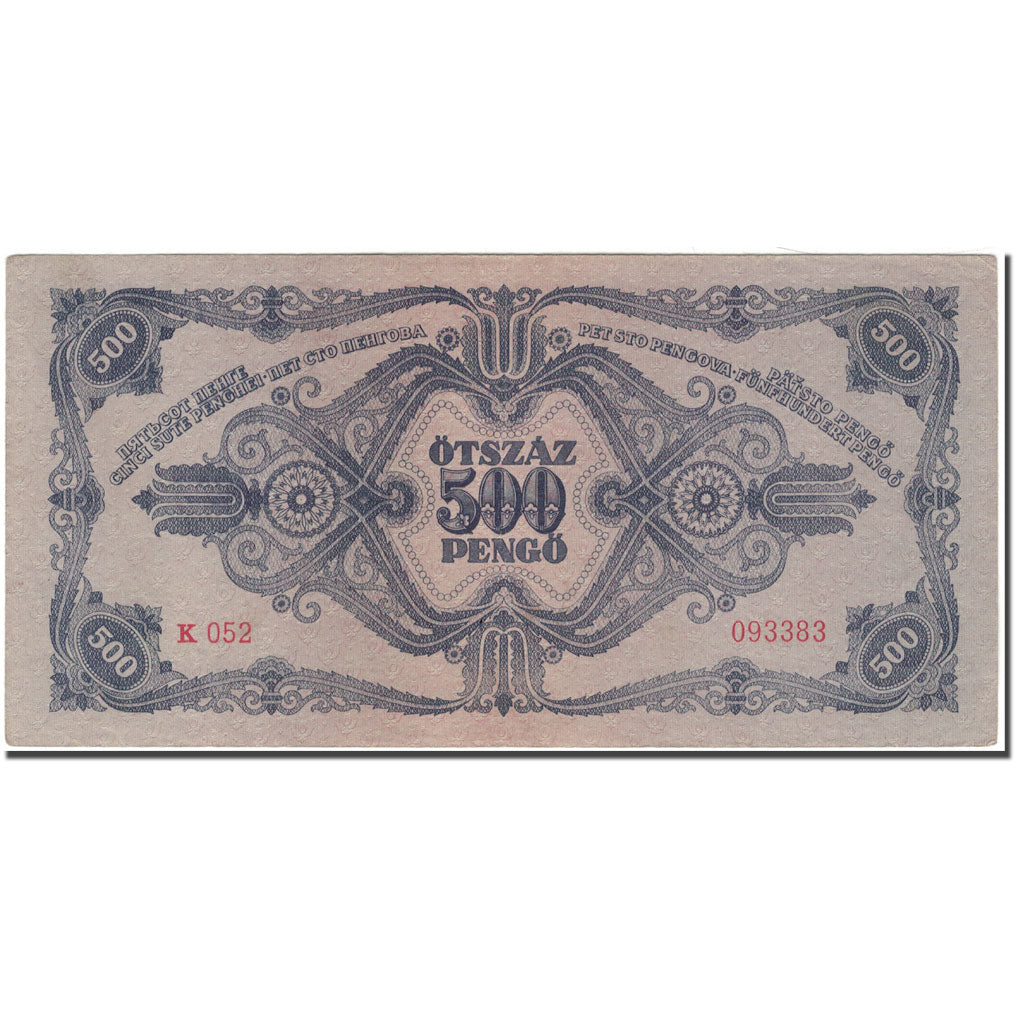 Banknote, Hungary, 500 Pengö, 1945-05-15, KM:117a, AU(55-58)