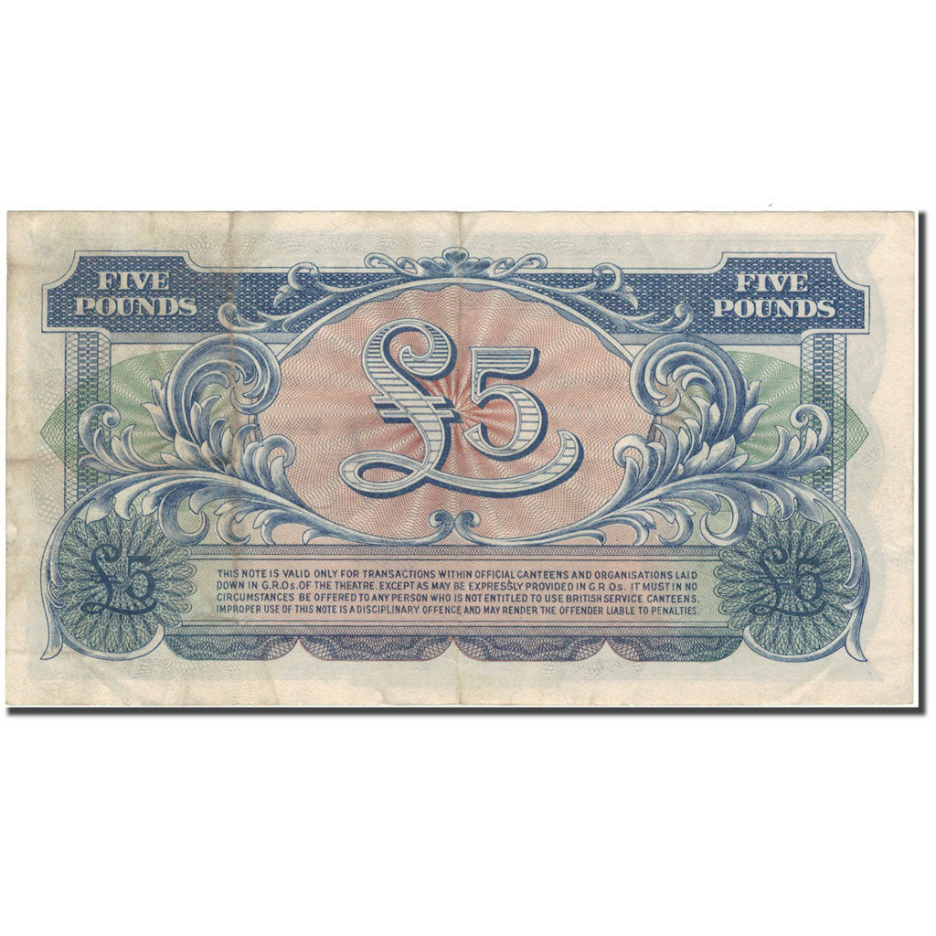 Banknote, Great Britain, 5 Pounds, KM:M23, EF(40-45)