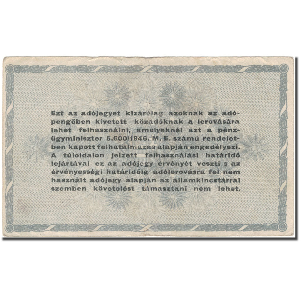 Banknote, Hungary, 500,000 (Ötszazezer) Adópengö, 1946-05-25, KM:139b