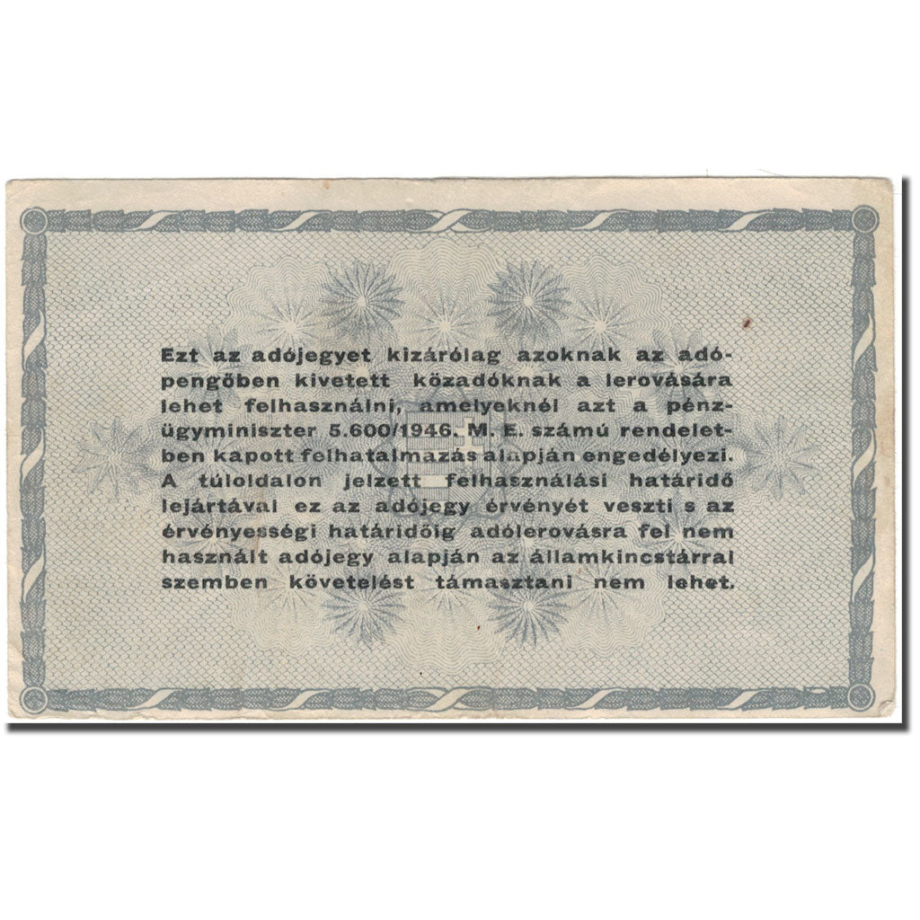 Banknote, Hungary, 500,000 (Ötszazezer) Adópengö, 1946-05-25, KM:139b