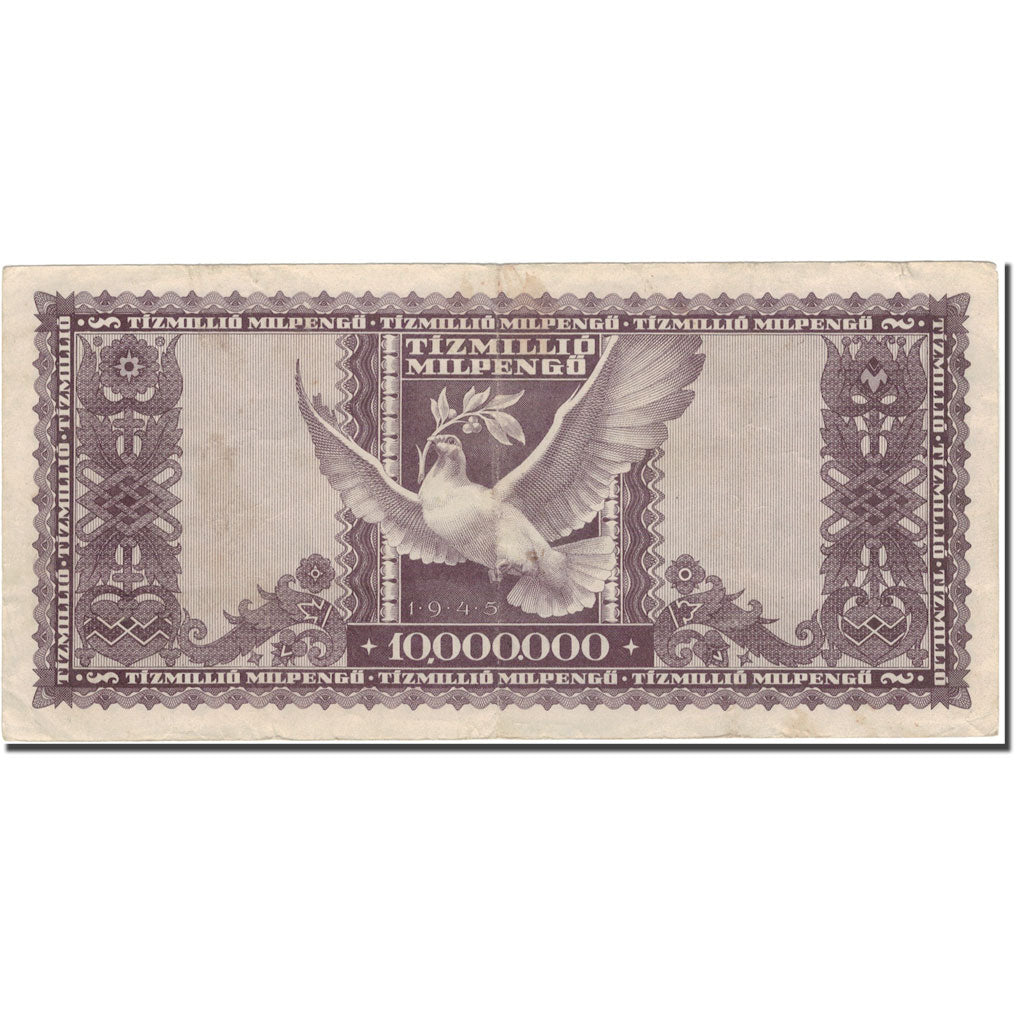 Banknote, Hungary, 10 Million Milpengö, 1946-05-24, KM:129, VF(20-25)