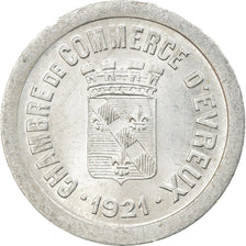 Moeda, França, Chambre de Commerce, Evreux, 5 Centimes, 1921, MS(60-62)