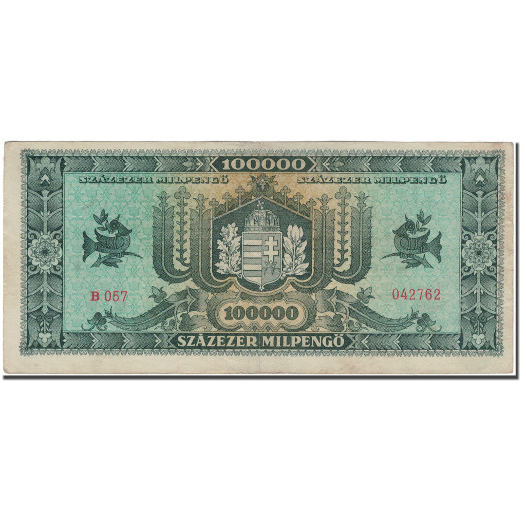 Banknote, Hungary, 100,000 Milpengö, 1946-04-29, KM:127, EF(40-45)