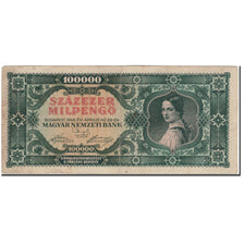 Banknote, Hungary, 100,000 Milpengö, 1946-04-29, KM:127, VF(30-35)