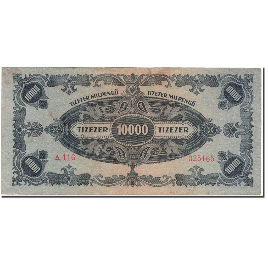 Billet, Hongrie, 10,000 Milpengö, 1946-04-29, KM:126, TTB+