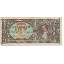 Banknote, Hungary, 100,000 Pengö, 1945-10-23, KM:121a, VF(30-35)