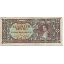 Banknote, Hungary, 100,000 Pengö, 1945-10-23, KM:121a, VF(30-35)