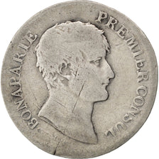 FRANCE, 1 Franc, 1803, Lille, KM #649.14, F(12-15), Silver, Gadoury #442, 4.76