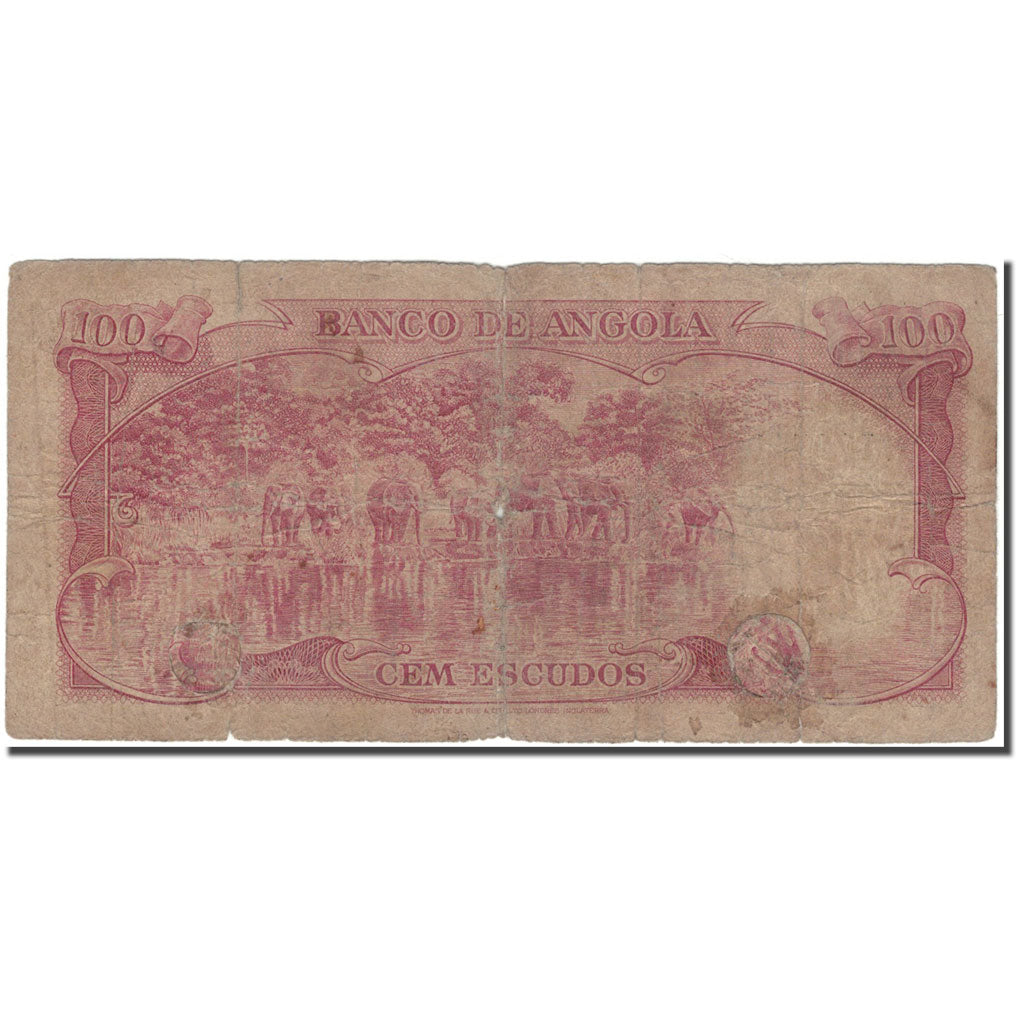 Banknote, Angola, 100 Escudos, 1962-06-10, KM:94, AG(1-3)