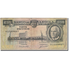 Banknote, Angola, 20 Escudos, 1962-06-10, KM:92, VF(20-25)