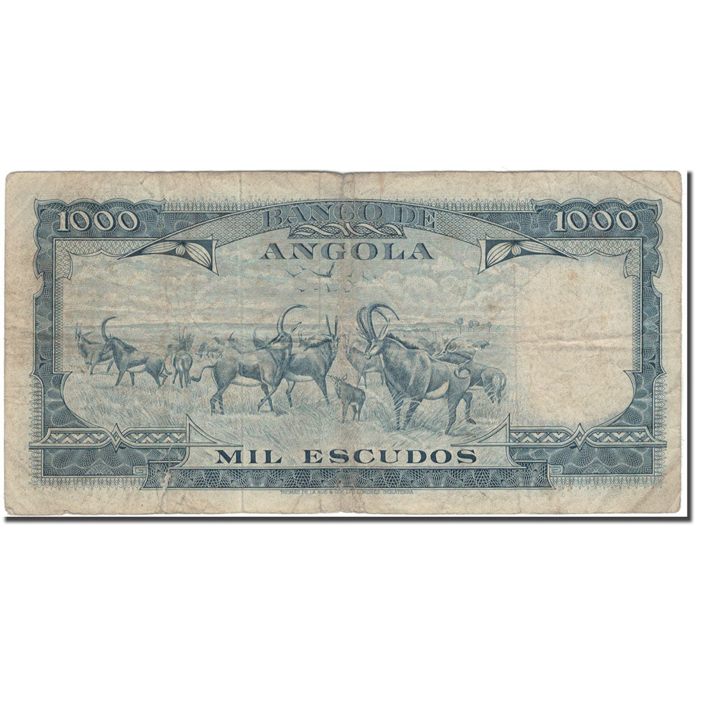 Banknote, Angola, 1000 Escudos, 1970-06-10, KM:98, F(12-15)