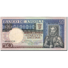 Banknote, Angola, 50 Escudos, 1973-06-10, KM:105a, AU(50-53)
