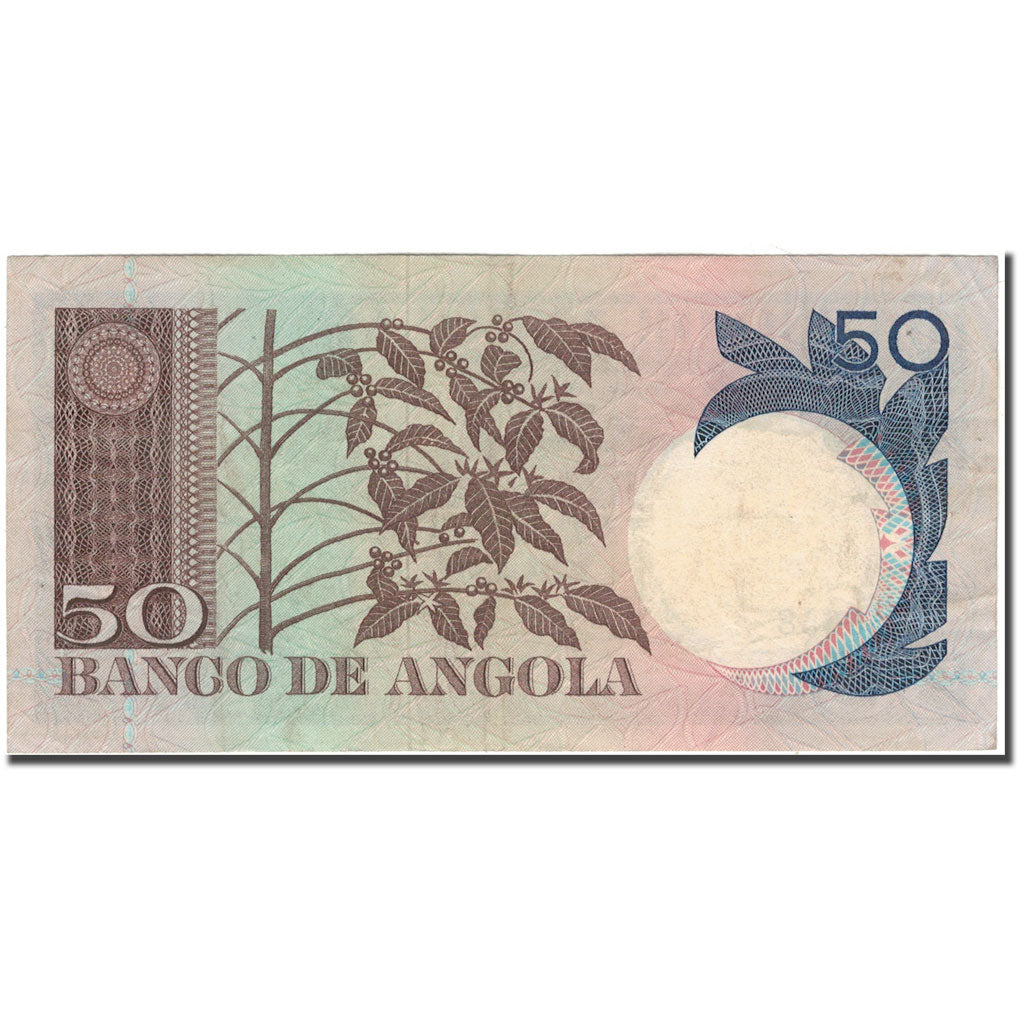 Banknote, Angola, 50 Escudos, 1973-06-10, KM:105a, AU(50-53)