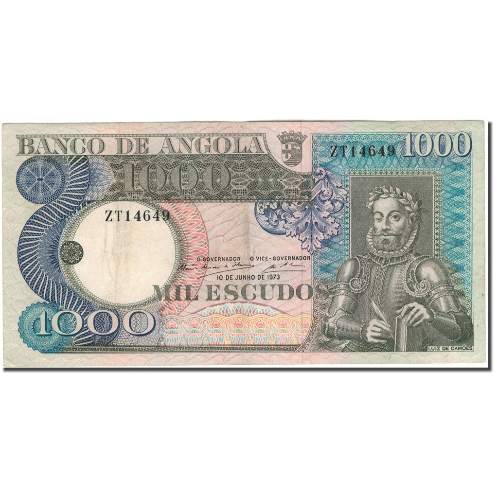 Banknote, Angola, 1000 Escudos, 1973-06-10, KM:108, EF(40-45)
