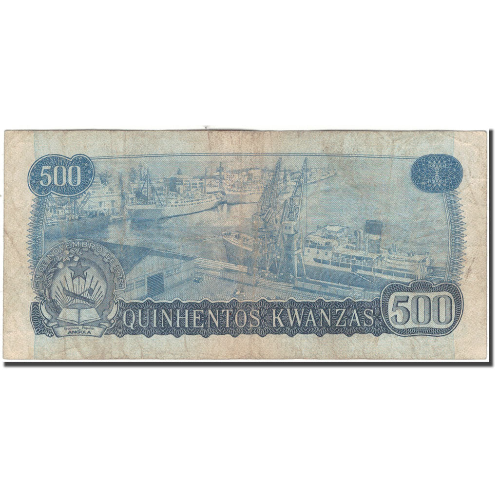 Banknote, Angola, 500 Kwanzas, 1975-11-11, KM:116, VF(20-25)
