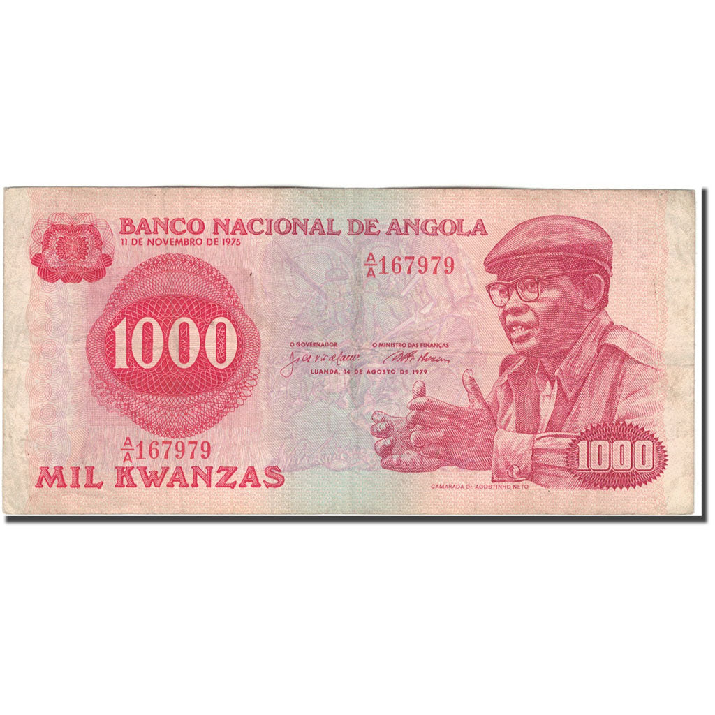 Banknote, Angola, 1000 Kwanzas, 1979-08-14, KM:117a, VF(20-25)