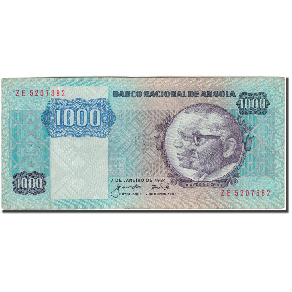 Banknote, Angola, 1000 Kwanzas, 1984-01-07, KM:121a, EF(40-45)