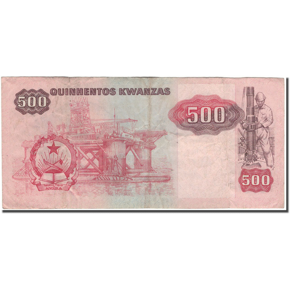 Banknote, Angola, 500 Kwanzas, 1987-11-11, KM:120b, VF(30-35)
