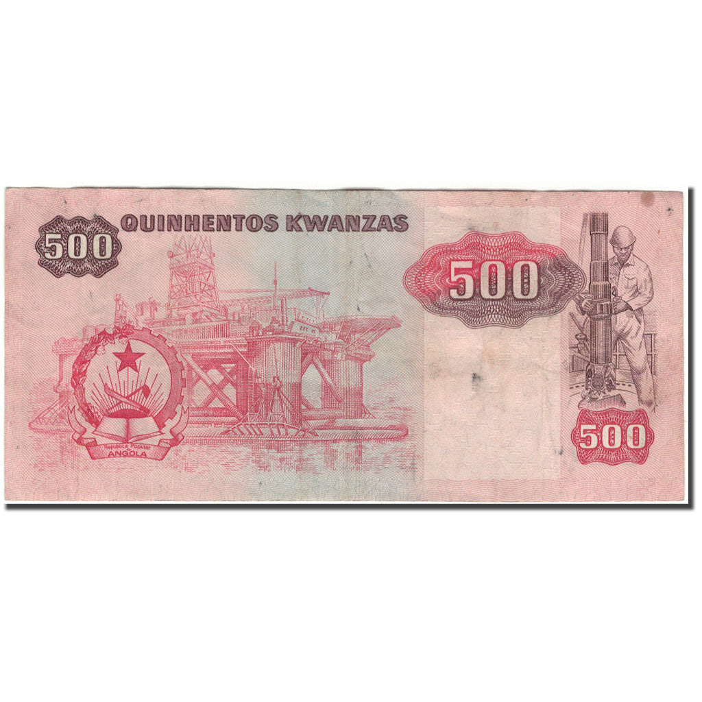 Banknote, Angola, 500 Kwanzas, 1987-11-11, KM:120b, VF(30-35)