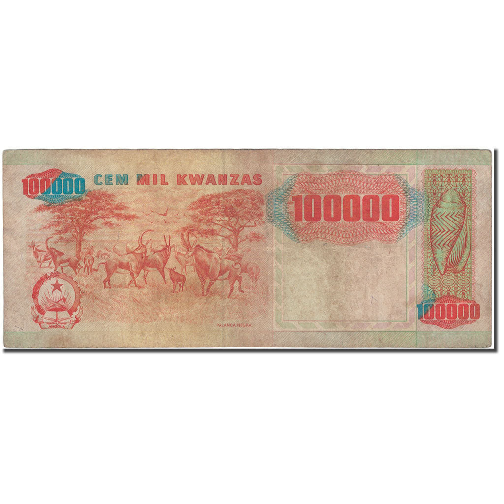 Banknote, Angola, 100,000 Kwanzas, 1991-02-04, KM:133a, VF(20-25)
