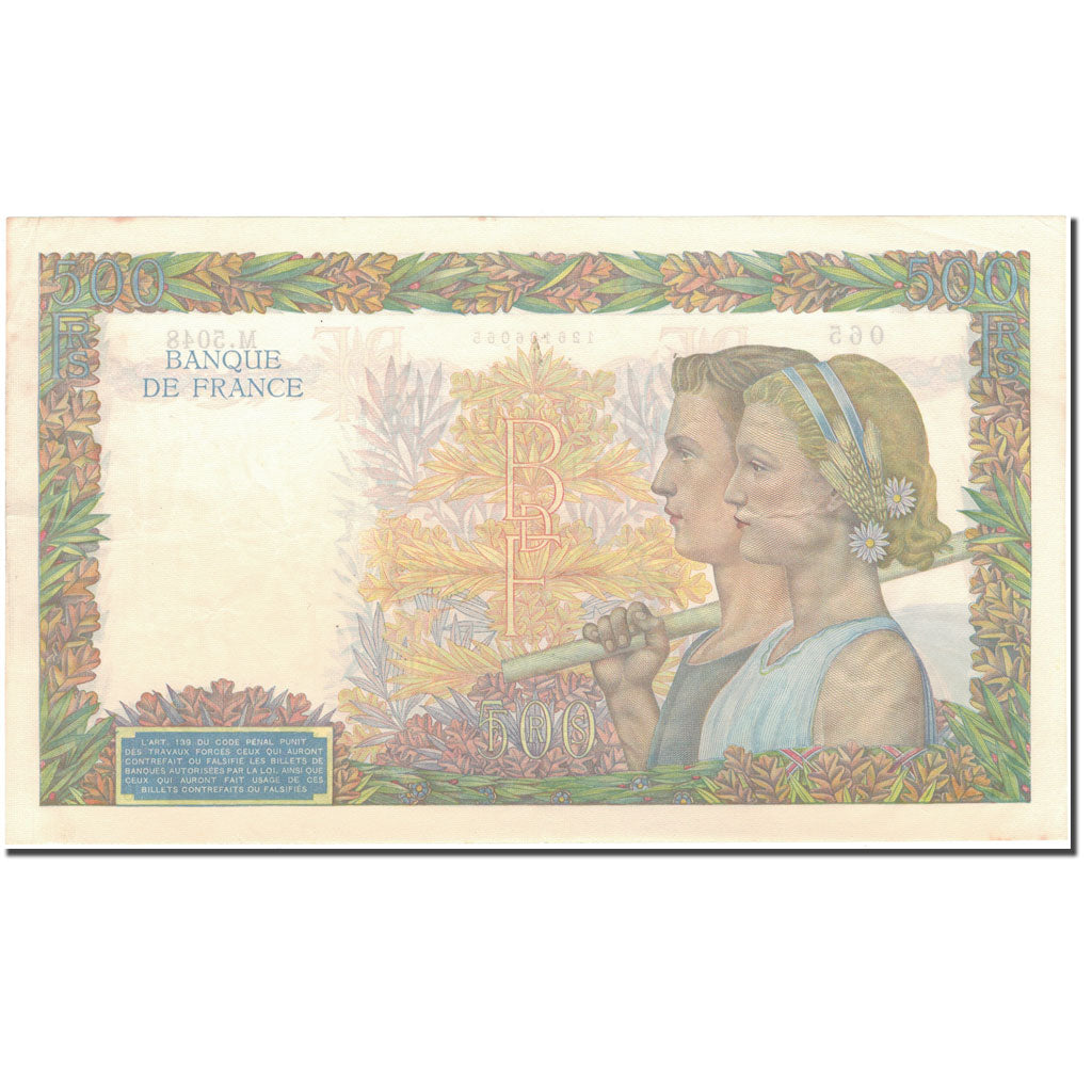 Frankreich, 500 Francs, 500 F 1940-1944 ''La Paix'', 1942-03-19, VZ