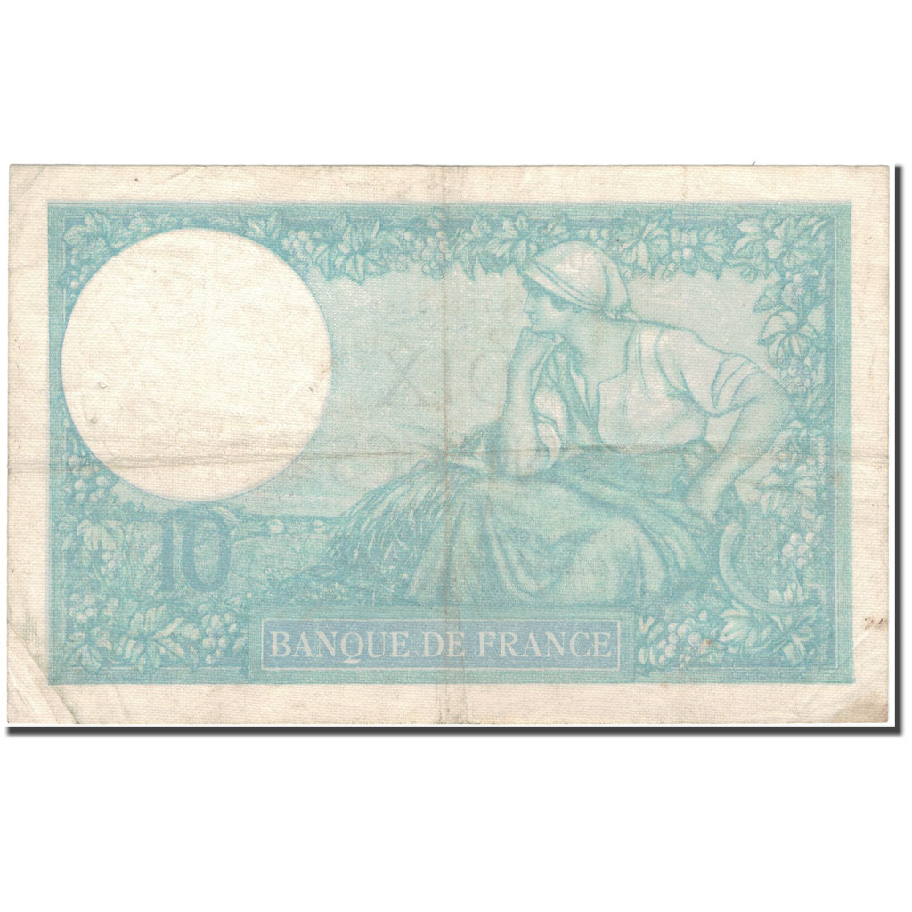 Frankrijk, 10 Francs, 10 F 1916-1942 ''Minerve'', 1940-11-14, TB+, Fayette:7.20