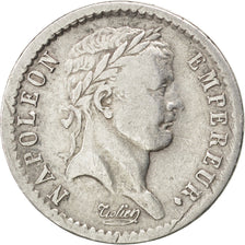 FRANCE, Napoléon I, 1/2 Franc, 1808, Strasbourg, KM #680.3, EF(40-45), Silver, G