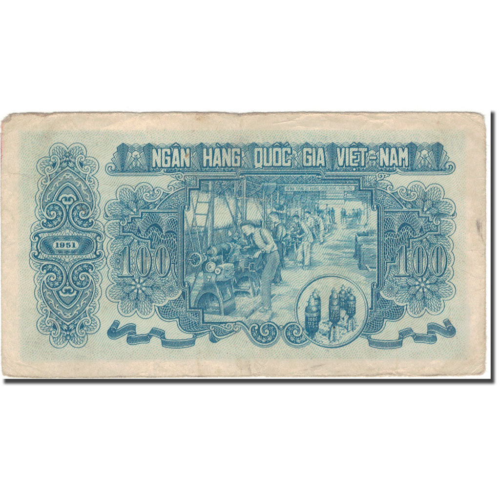 Banknote, Vietnam, 100 D<ox>ng, 1951, KM:62b, VF(20-25)