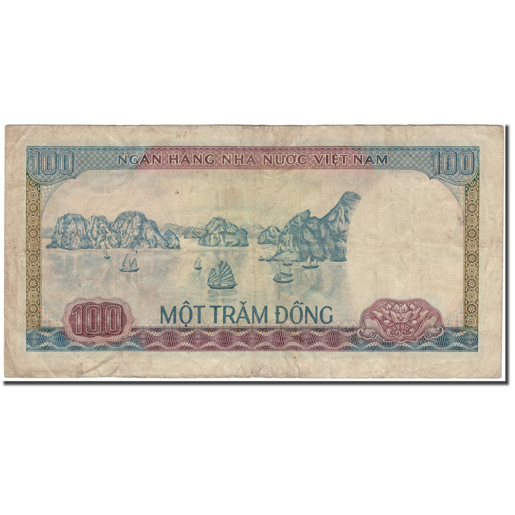 Geldschein, Vietnam, 100 D<ox>ng, KM:88b, S