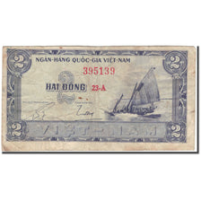 Banknote, South Viet Nam, 2 D<ox>ng, KM:12a, VF(20-25)