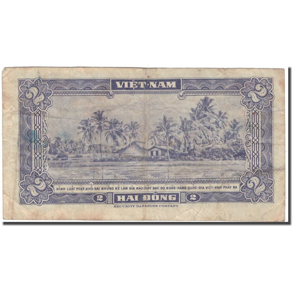Banknote, South Viet Nam, 2 D<ox>ng, KM:12a, VF(20-25)
