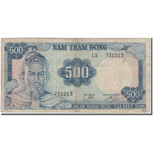 Banknote, South Viet Nam, 500 D<ox>ng, KM:23a, VF(20-25)