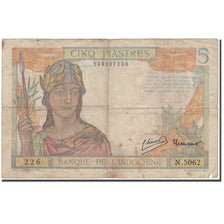 Banknote, FRENCH INDO-CHINA, 5 Piastres, KM:55d, VF(20-25)