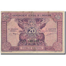Banknote, FRENCH INDO-CHINA, 20 Cents, KM:90, AU(50-53)