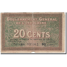 Banknote, FRENCH INDO-CHINA, 20 Cents, KM:86d, VG(8-10)