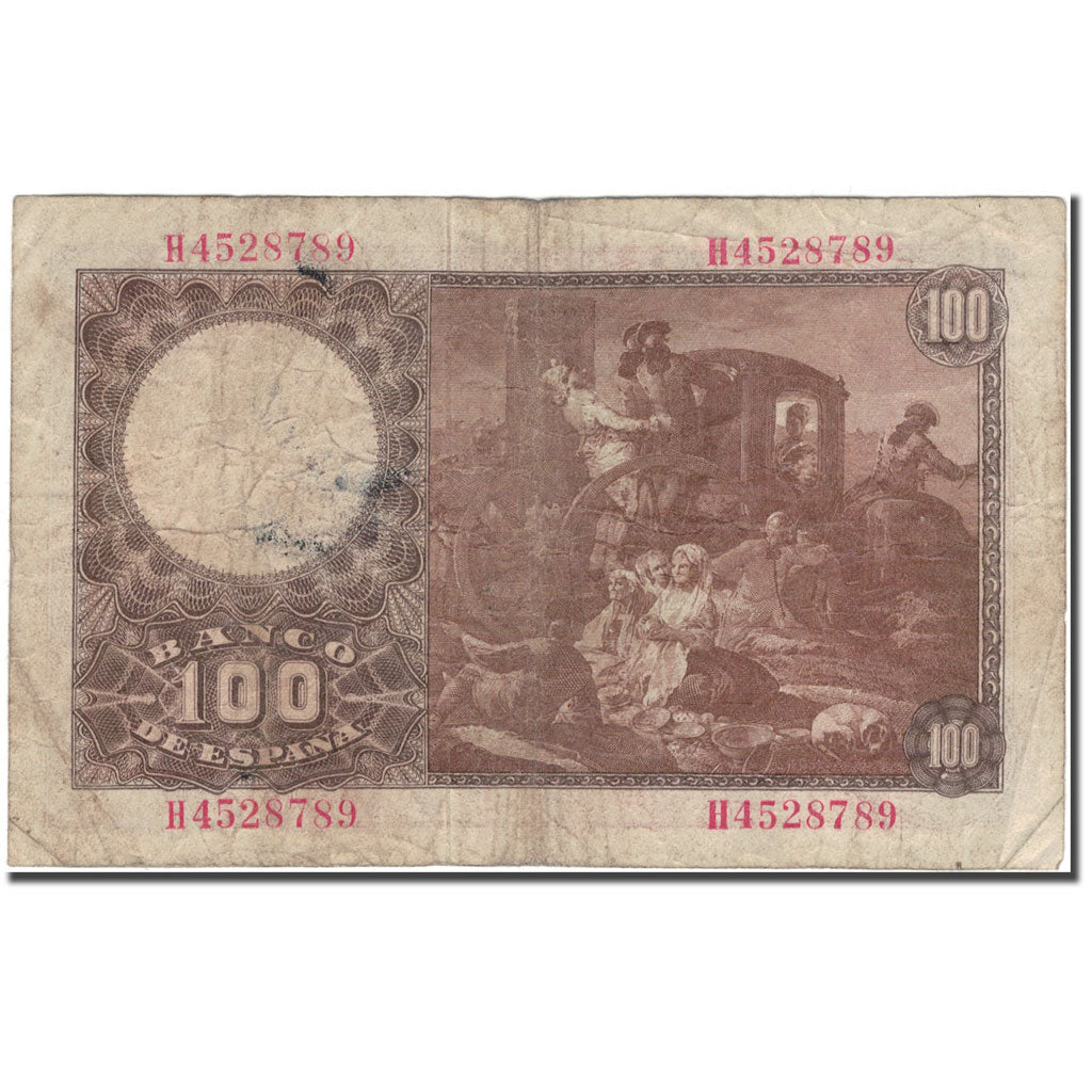 Banknote, Spain, 100 Pesetas, 1948-05-02, KM:137a, F(12-15)