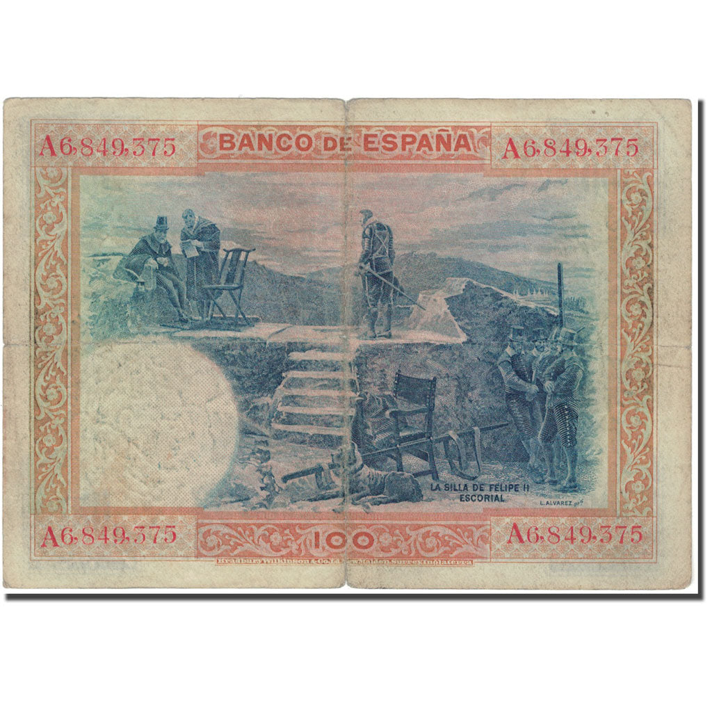Banknote, Spain, 100 Pesetas, 1925, 1925-07-01, KM:69a, VF(20-25)