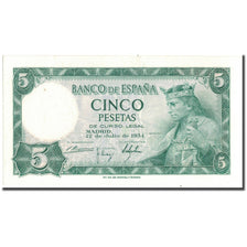 Banconote, Spagna, 5 Pesetas, 1954, 1954-07-22, KM:146a, SPL+