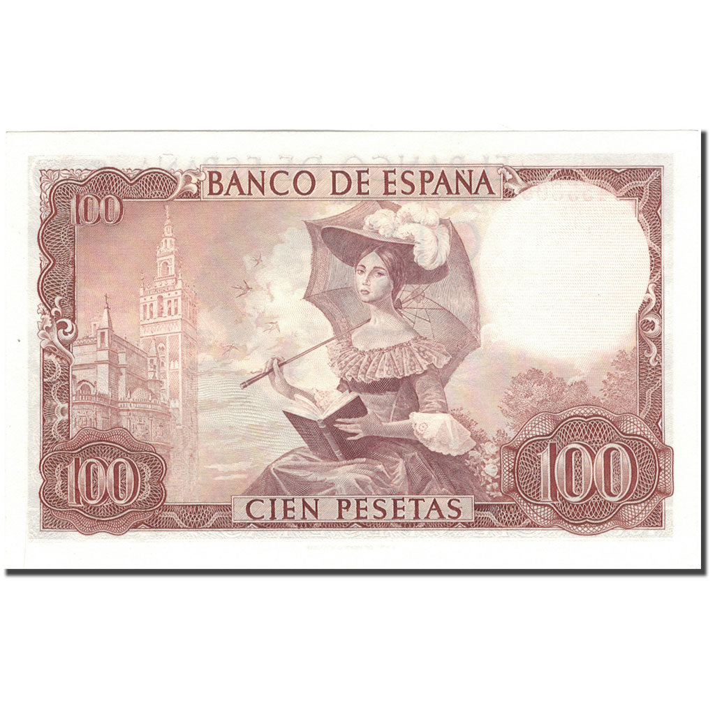 Banknote, Spain, 100 Pesetas, 1965, 1965-11-19, KM:150, UNC(65-70)