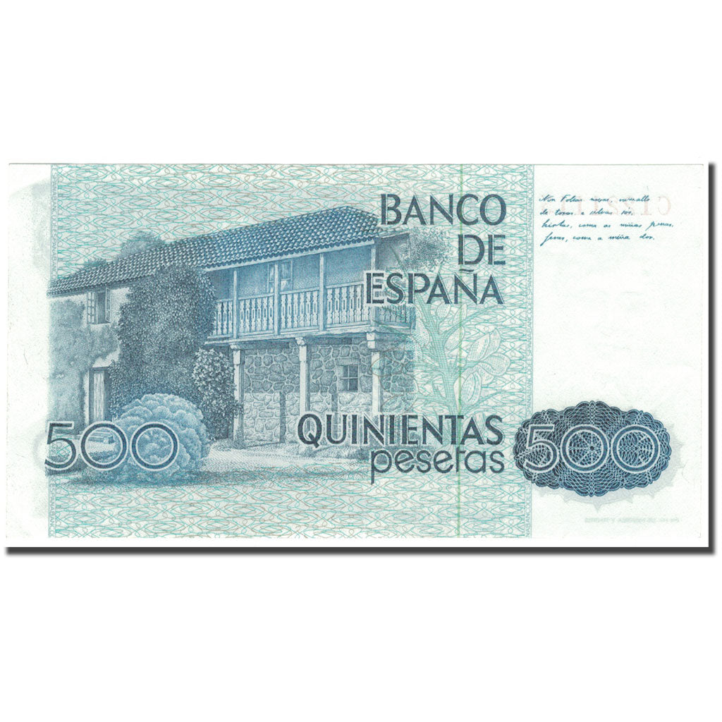 Banknote, Spain, 500 Pesetas, 1979, 1979-10-23, KM:157, UNC(63)