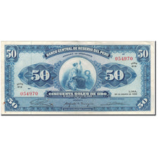 Billete, 50 Soles De Oro, Perú, 1965-08-20, KM:89a, MBC