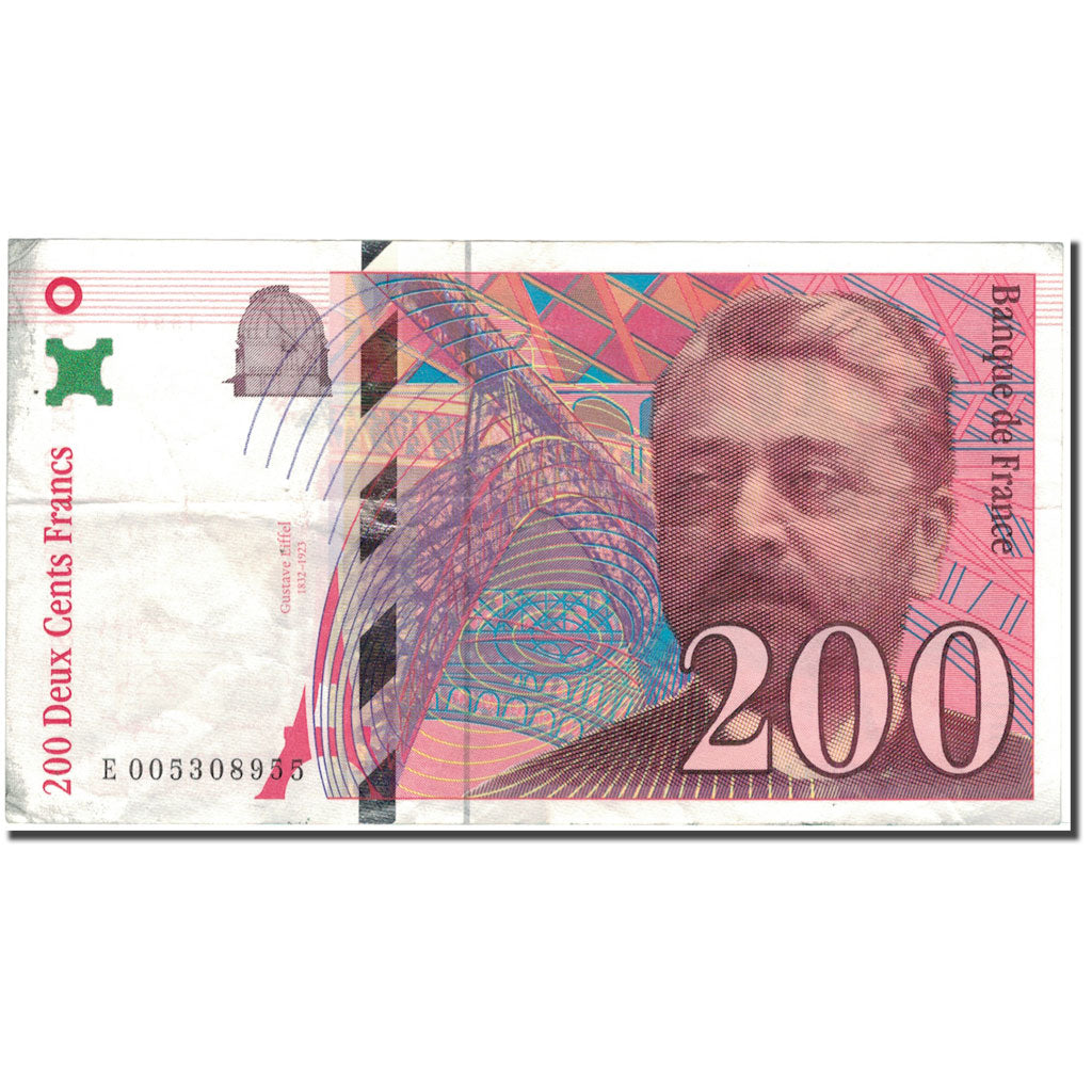 Francia, 200 Francs, 200 F 1995-1999 ''Eiffel'', 1996, BC, Fayette:75.2, KM:159a