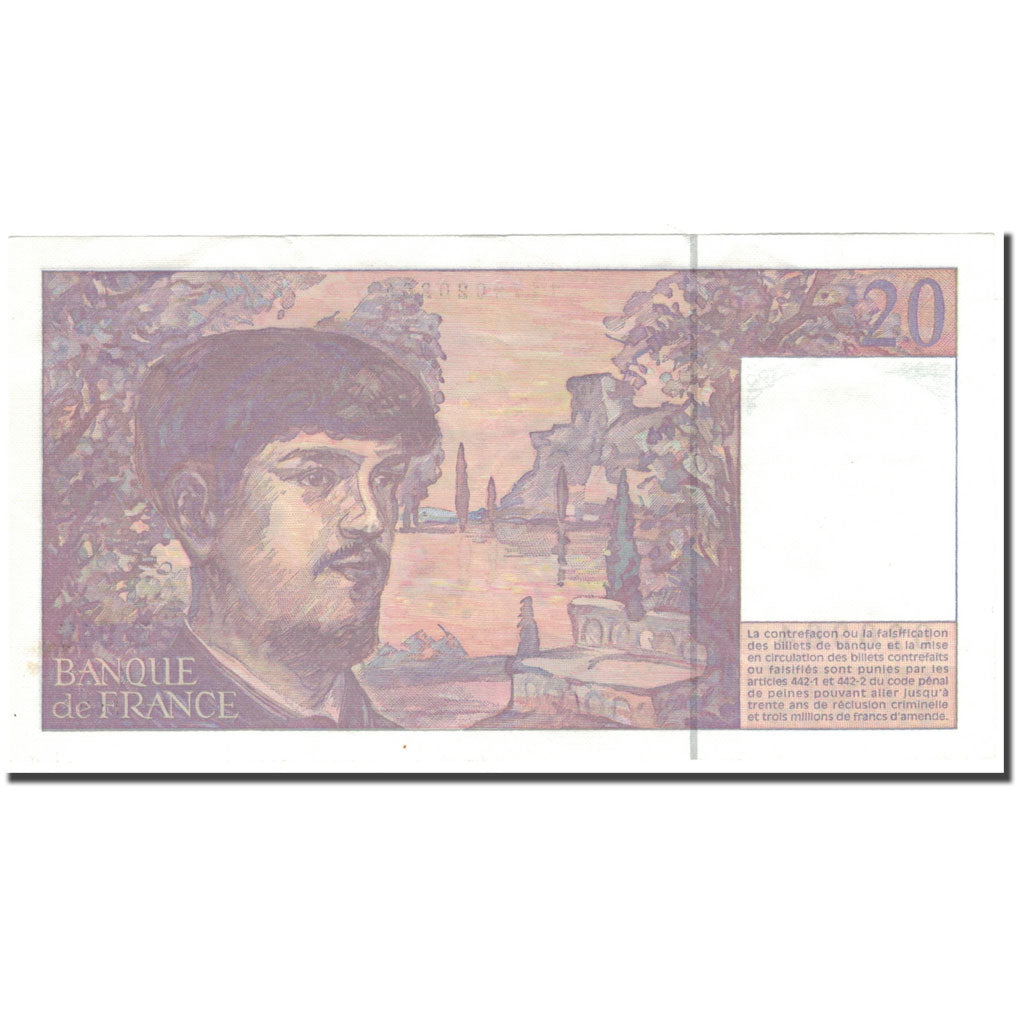 Francia, 20 Francs, 20 F 1980-1997 ''Debussy'', 1995, BB+, Fayette:66ter.1