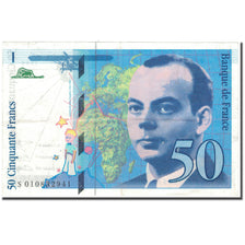 Frankrijk, 50 Francs, 50 F 1992-1999 ''St Exupéry'', 1993, TTB, Fayette:72.2