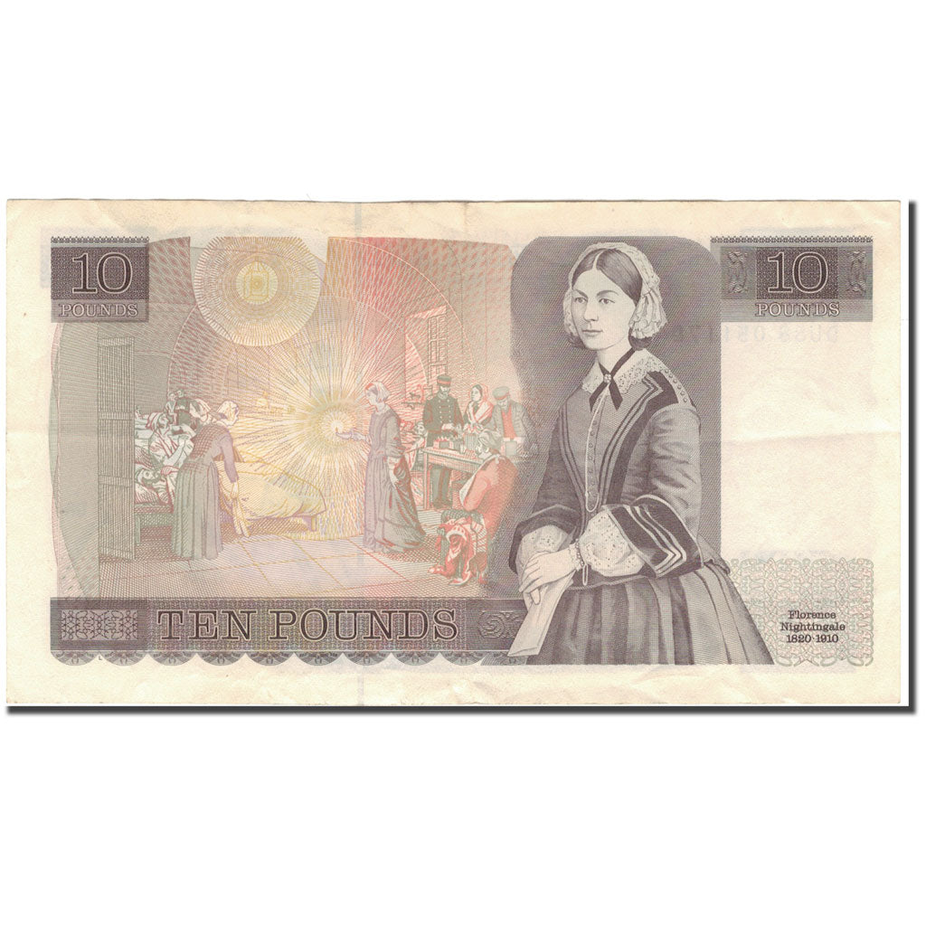 Banknote, Great Britain, 10 Pounds, Undated (1975-92), KM:379e, EF(40-45)