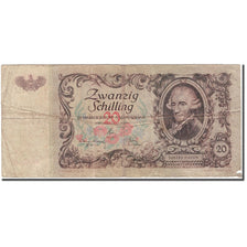 Geldschein, Österreich, 20 Schilling, 1950-01-02, KM:129a, SGE