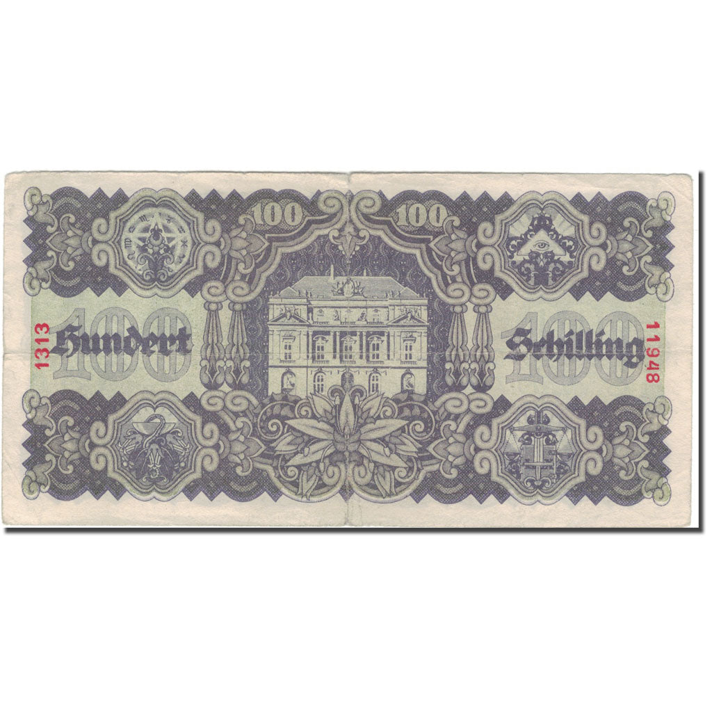 Biljet, Oostenrijk, 100 Schilling, 1945-05-29, KM:118, TB+