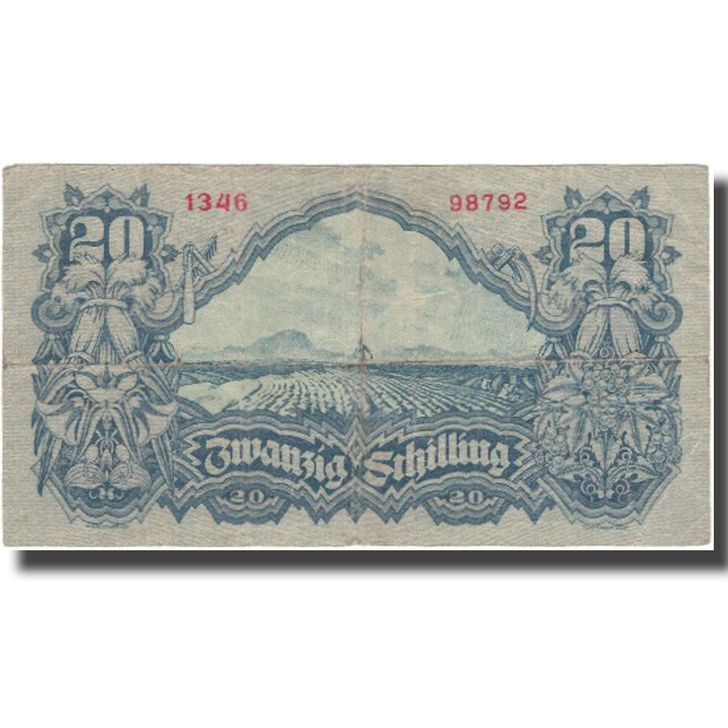 Banknote, Austria, 20 Schilling, 1945-05-29, KM:116, VF(20-25)