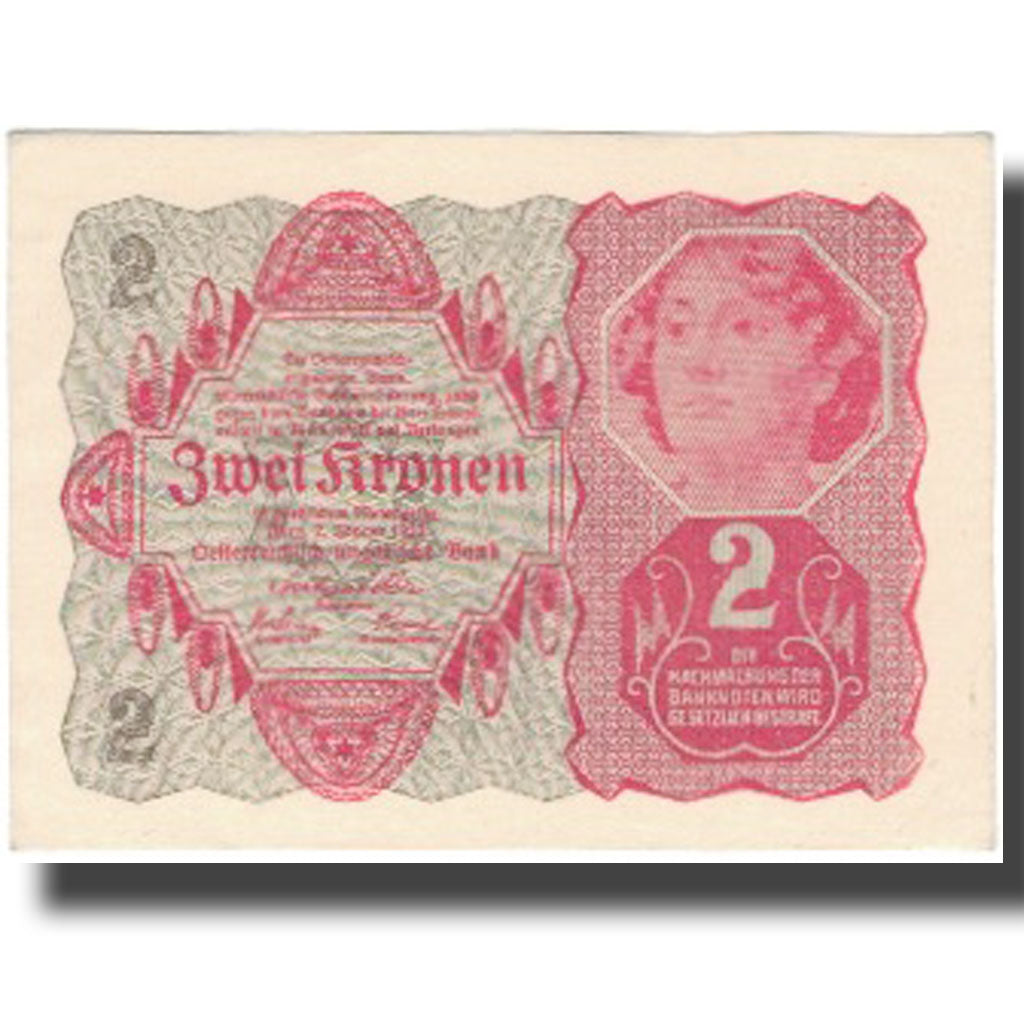 Nota, Áustria, 2 Kronen, 1922-01-02, KM:74, UNC(63)